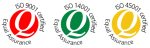 ISO 9001, ISO 14001 and ISO 45001 certified – Equal Assurance